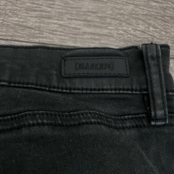 BLANKNYC The Bond Jeans Womens Size 30 Skinny Black Zipped Detail Ankle - Picture 8 of 8